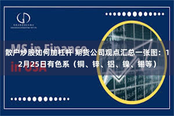 散户炒股如何加杠杆 期货公司观点汇总一张图：12月25日有色系（铜、锌、铝、镍、锡等）