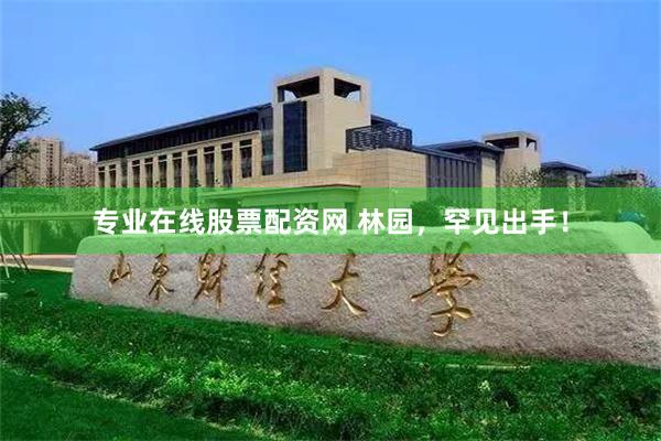 专业在线股票配资网 林园，罕见出手！