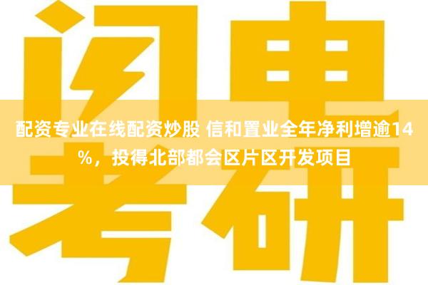 配资专业在线配资炒股 信和置业全年净利增逾14%，投得北部都会区片区开发项目